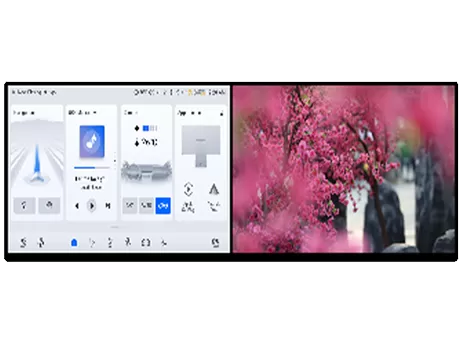 매우 좁은 베젤 듀얼 자동차 디스플레이