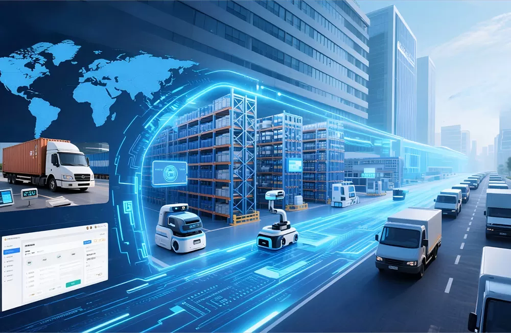 공급망 개념 다이어그램 (배달 조달)